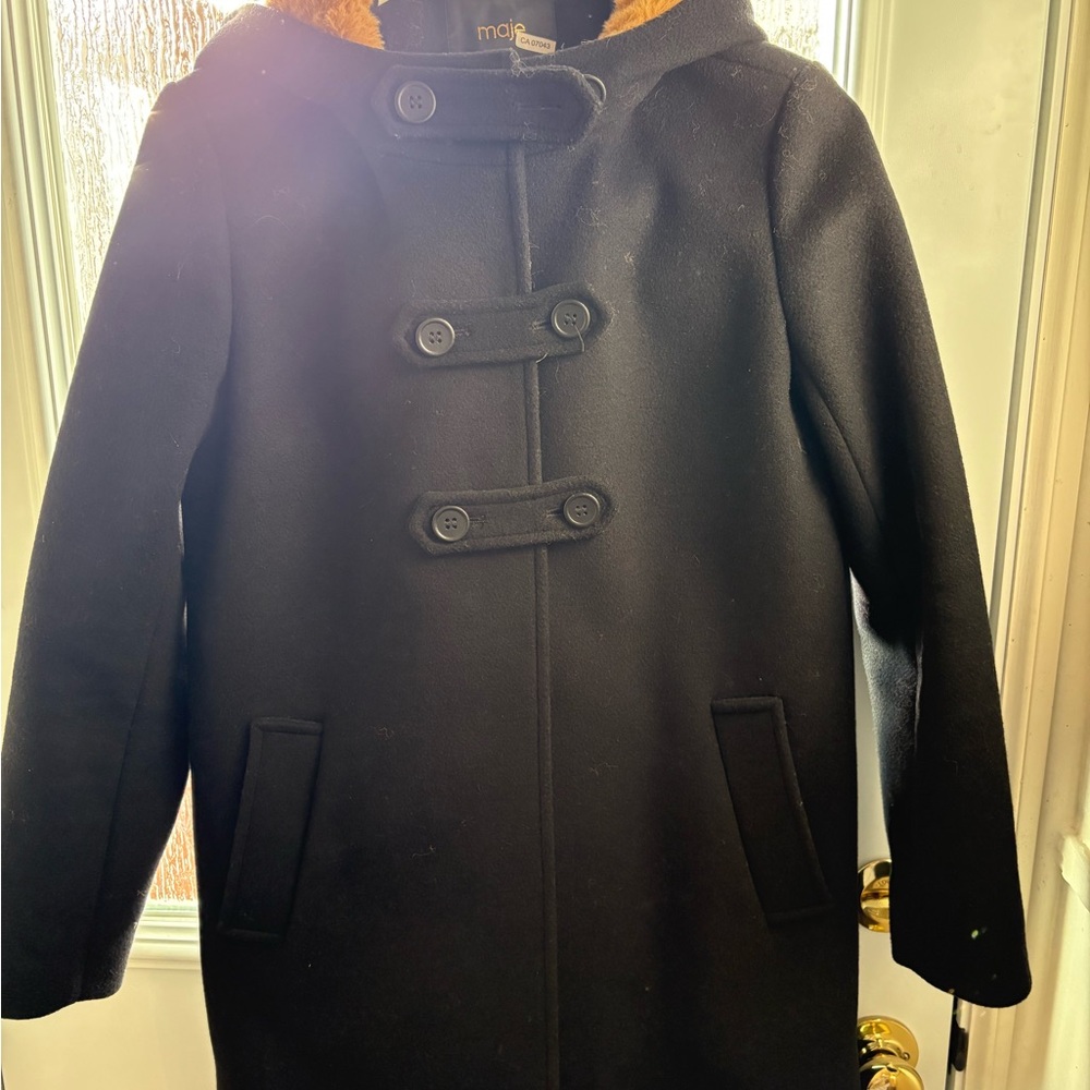 Black Toggle Coat